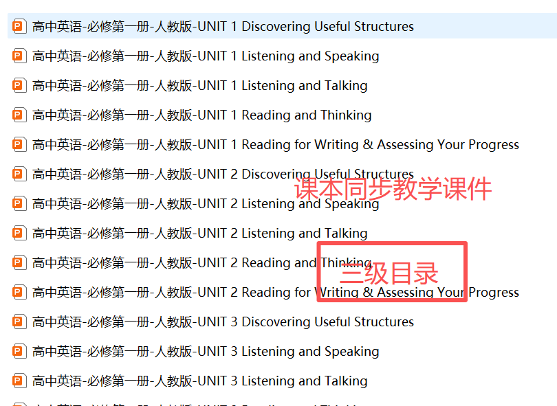 人教版高中英语7本书全套资料（课本同步课时把关练+课本同步教学课件）